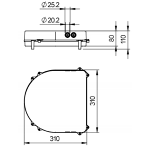 Speaker Einbaubox Skizze