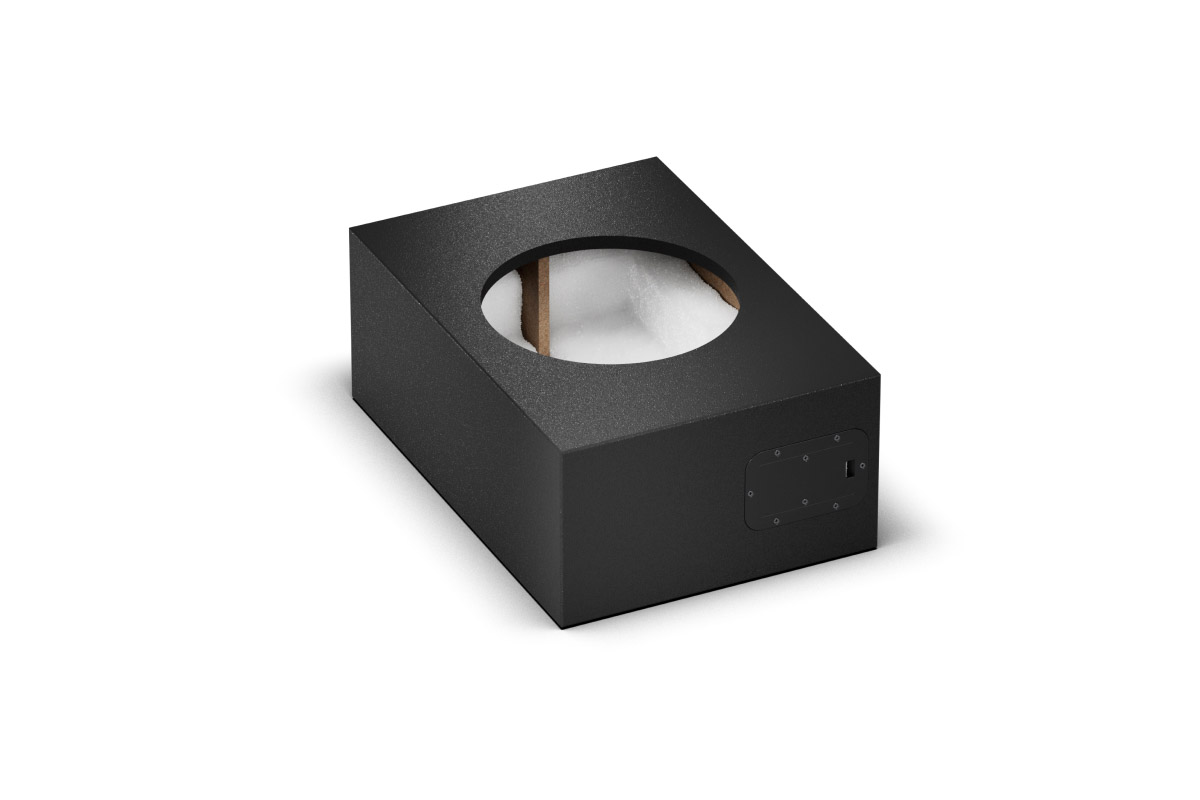 PH-Shop-Box-Install-Sub-10-Anthracite-2.jpg Gehäuse für 10" Install Speaker Schwarz – Loxone Art.-Nr. 610164