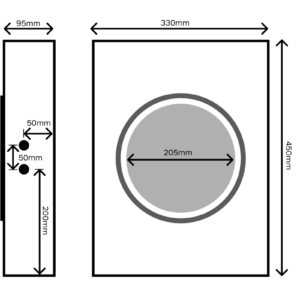 Einbaugehäuse für 7" Install Speaker – Loxone Art.-Nr. 610175 (Ansicht 4)