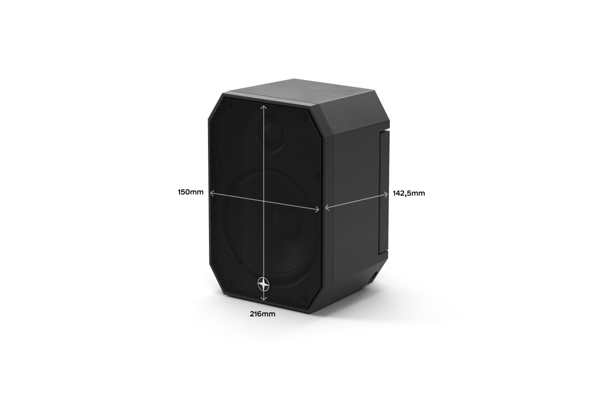 Satellite Speaker IP64 Master Schwarz – Loxone Art.-Nr. 610156