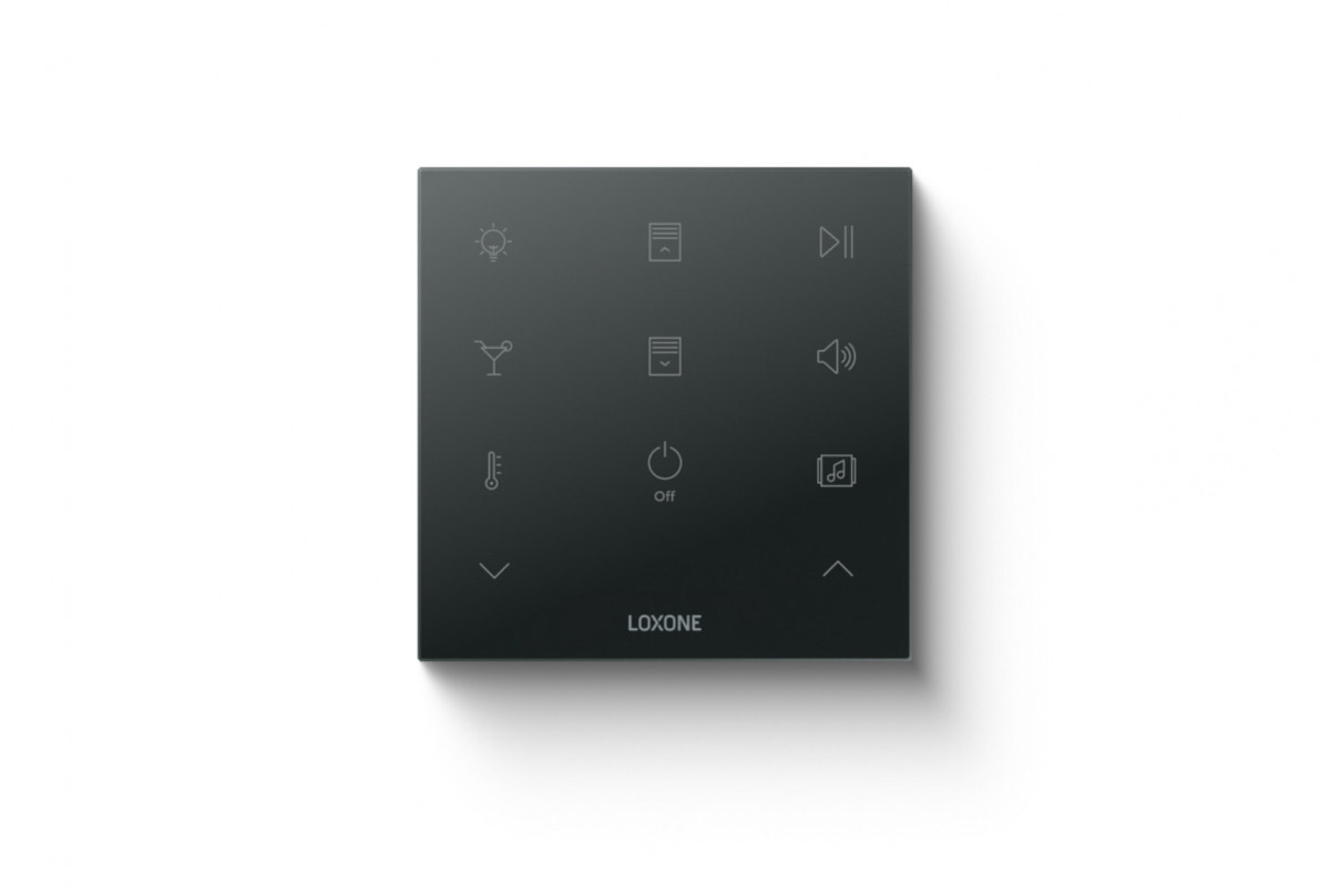 Touch Pure Flex Standard Audio Air Anthrazit Glas – Loxone Art.-Nr. 100547
